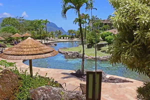 View of lagoon pool