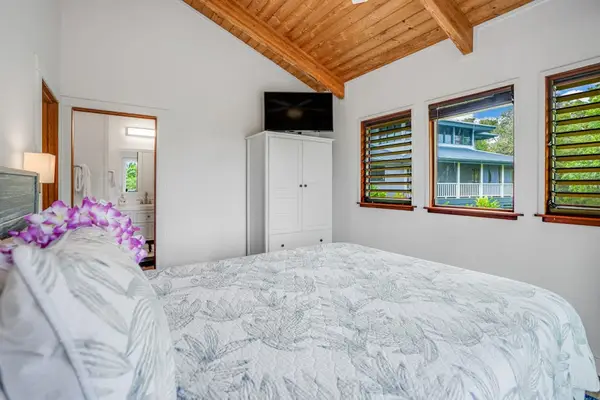 Spacious bedroom with king bed for stretching out