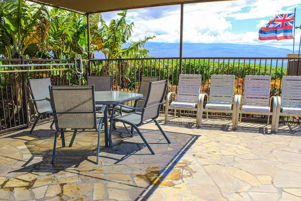 Island Sand Resorts Community Pool with grills and seating for a feast while you swim and hear the ocean.