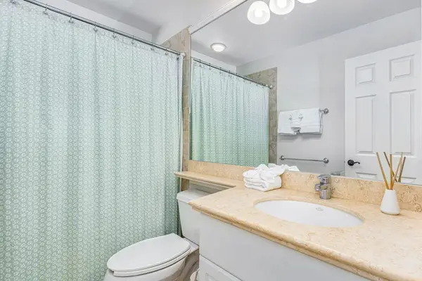 Fresh And Spotless Guest Bathroom