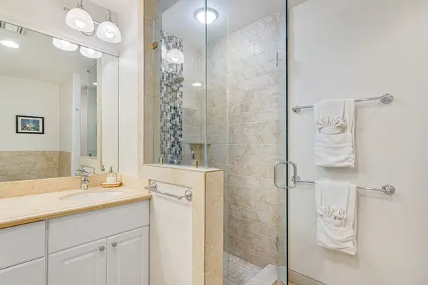 Walk In Shower With Double Vanity