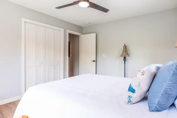 The Oasis Room with Ample Closet Storage & Plush Bedding