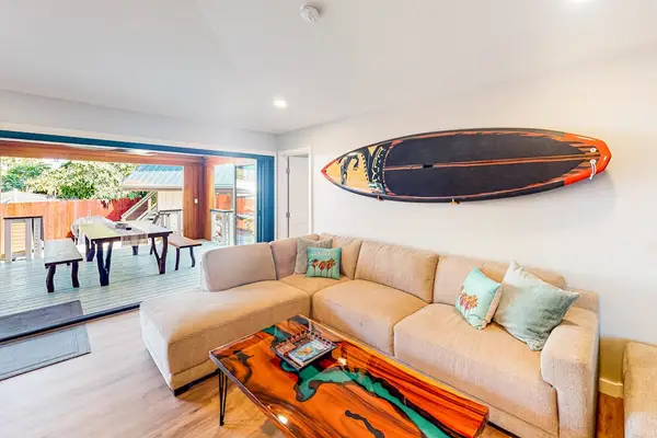 Spacious Open-Concept Living Room & Patio Access