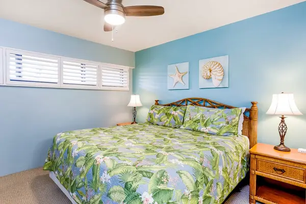 Master bedroom with king bed