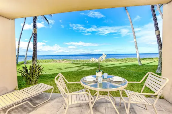 Direct beach access right from your private lanai