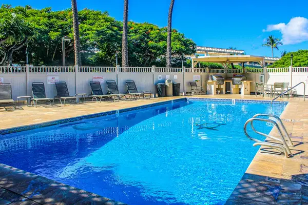 Resort Pool Ready For A Refreshing Swim