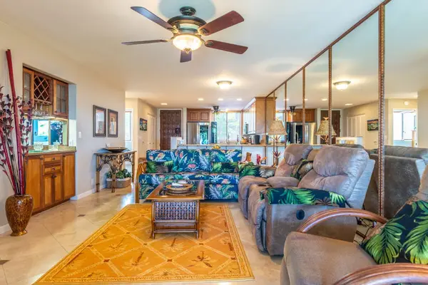 Spacious Open-Concept Living Room with Island-Style Decor