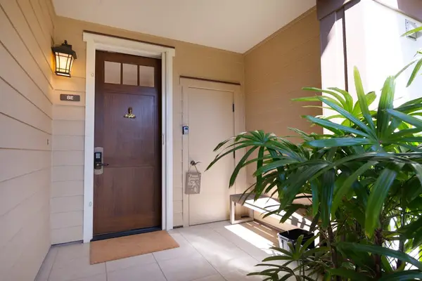 Private Covered Front Entry with Keyless Smart Lock