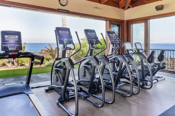 Ocean-View Fitness Center with Ellipticals and Treadmills