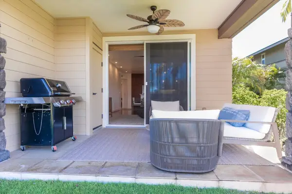 Covered Patio with Private Stainless Steel BBQ Grill and Seating