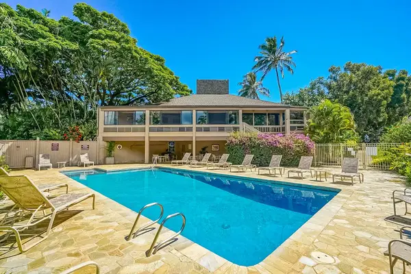Sparkling Pool Surrounded By Tropical Beauty