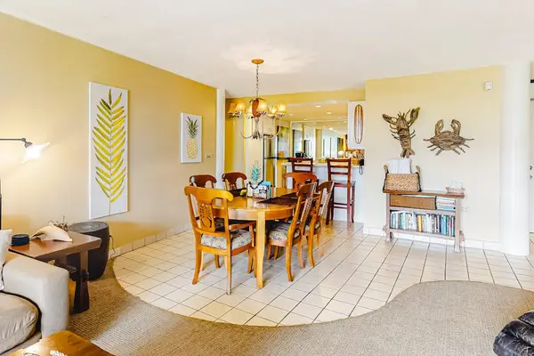 Open dining area creates a welcoming setting for relaxed gatherings