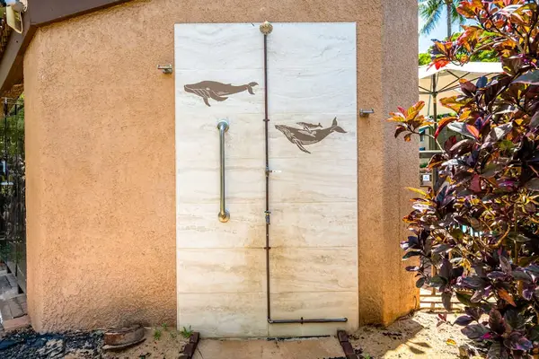 Convenient Outdoor Shower After Beach Days