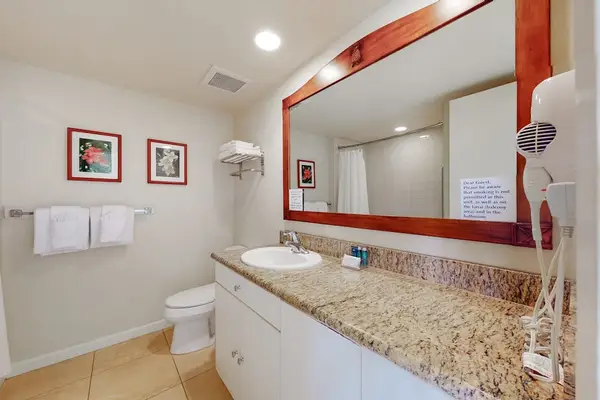 Clean And Spacious Vanity To Freshen Up