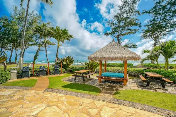 Picnic Pavilion Surrounded By Palms