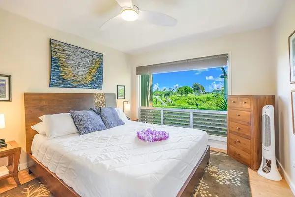 Comfortable king bed designed for restful nights.