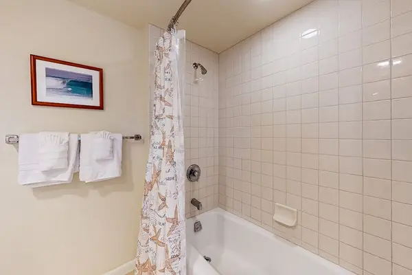 Relaxing bathtub perfect for unwinding after a day of exploring.