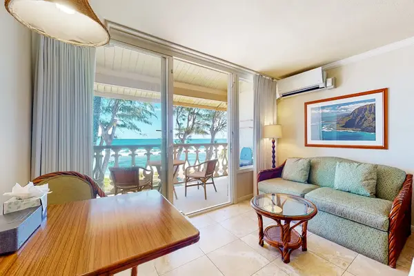 Convenient workspace perfect for staying productive during your visit.