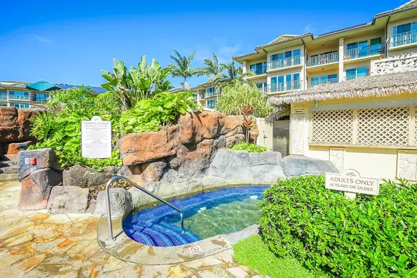 Private Hot Tub Surrounded By Tropical Beauty