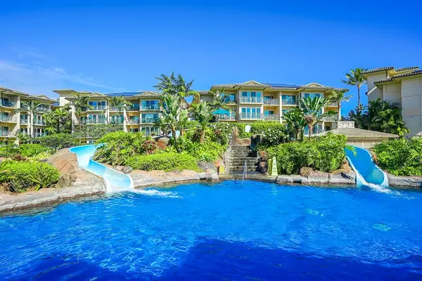 Lush Pool Paradise With Lazy River