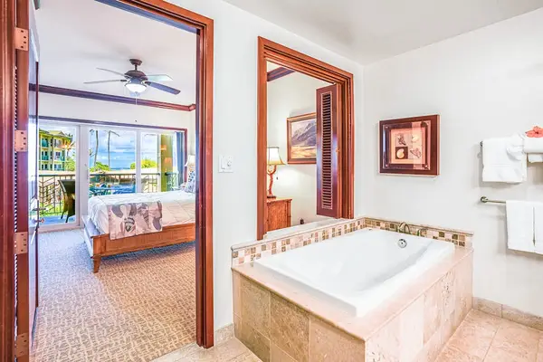 Charming Hall Bathroom With Warm Coastal Elegance
