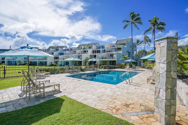 Resort-style pool just steps from the Pacific Ocean