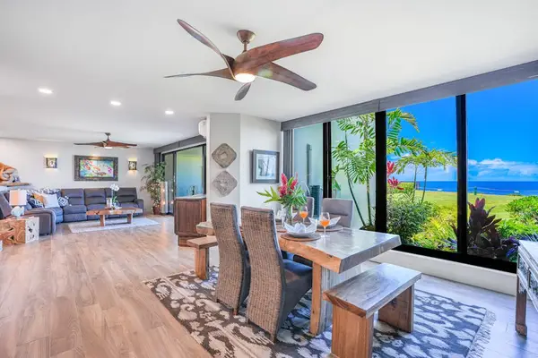 Bright open dining room with stunning ocean views