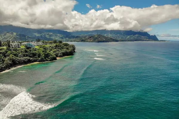 Breathtaking aerial views of Kauai's dramatic coastline