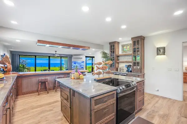 Spacious kitchen with a large island for gathering