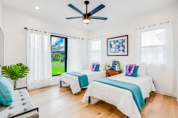 Spacious bedroom with relaxing ambiance
