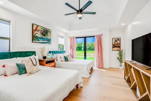 Comfortable bedroom with warm natural light
