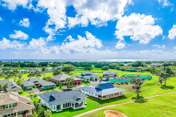 Peaceful neighborhood surrounded by greenery