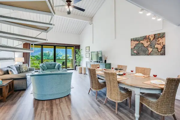 Open dining space connects seamlessly with the comfortable living area