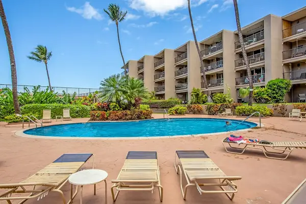Resort Style Pool Under Sunny Island Skies