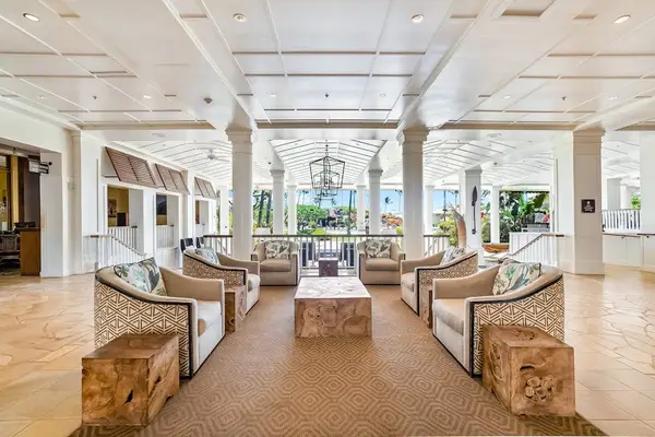 Elegant Lobby With Island Charm