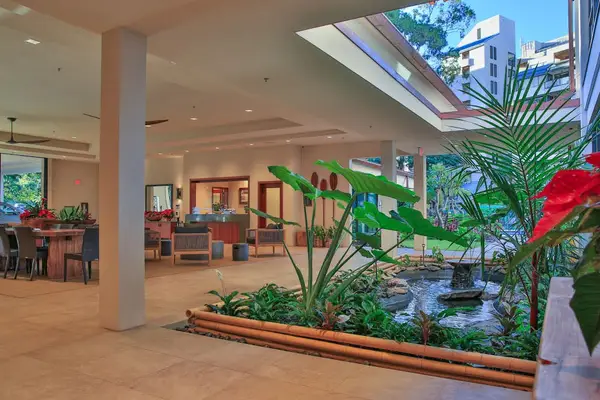 Open Air Tropical Resort Lobby