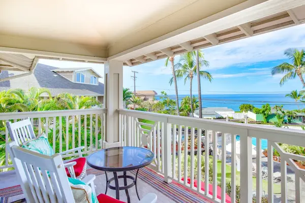 Private Covered Balcony with Ocean Views & Bistro Seating