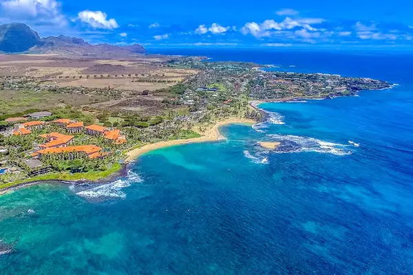 Discover paradise from an unforgettable aerial perspective above