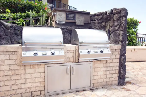 Outdoor BBQ Area For Island Cookouts
