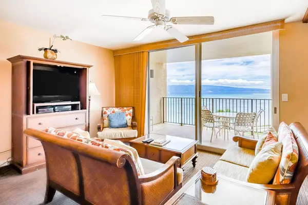 Sunlit Living Room With Spectacular Ocean Views