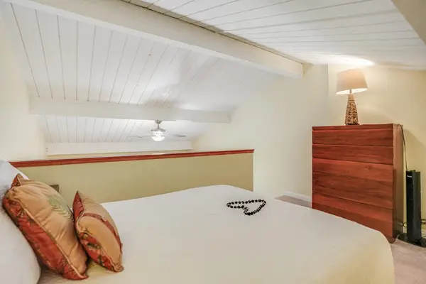 Recharge comfortably in this cozy sleeping space after island adventures