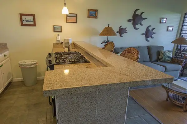 Enjoy home-cooked meals in the kitchen with two additional dining chairs available