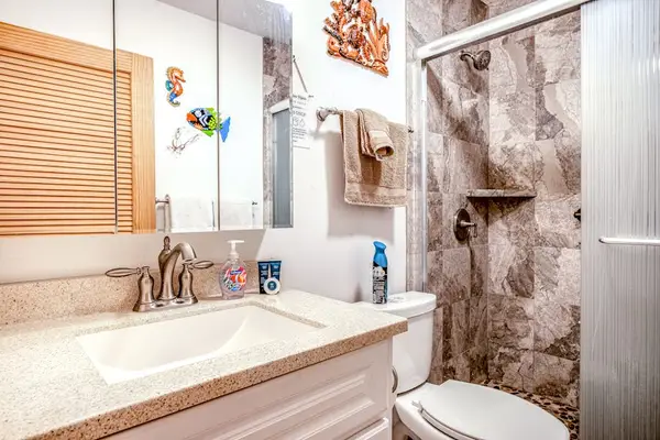 Fresh Bathroom With Walk-In Shower