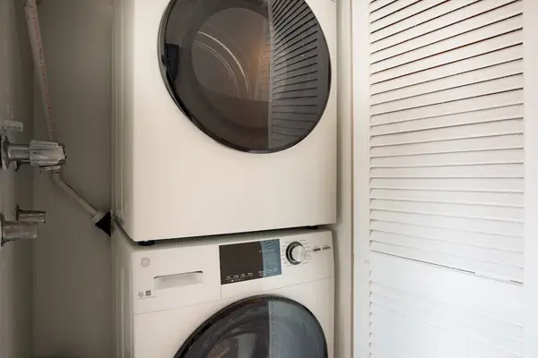 In-Unit Stacked Washer & Dryer Setup