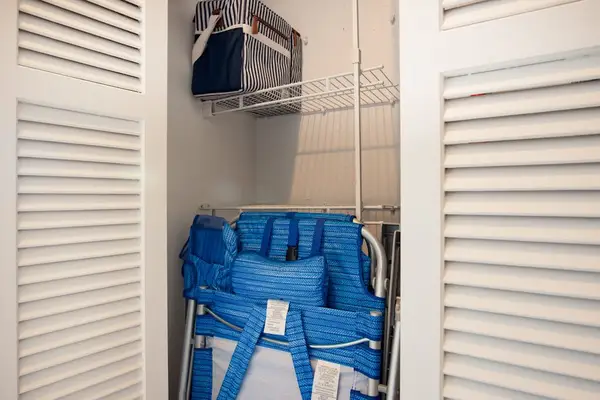 Guest Closet Stocked with Beach Chairs & Vacation Essentials