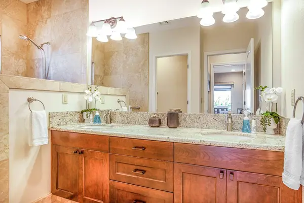 Bright Bathroom With Double Vanity
