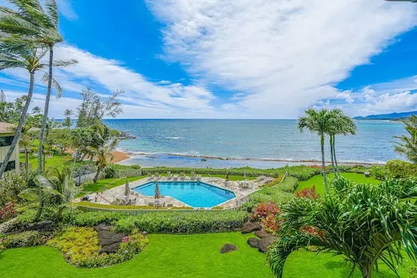 Scenic Ocean And Pool Panorama