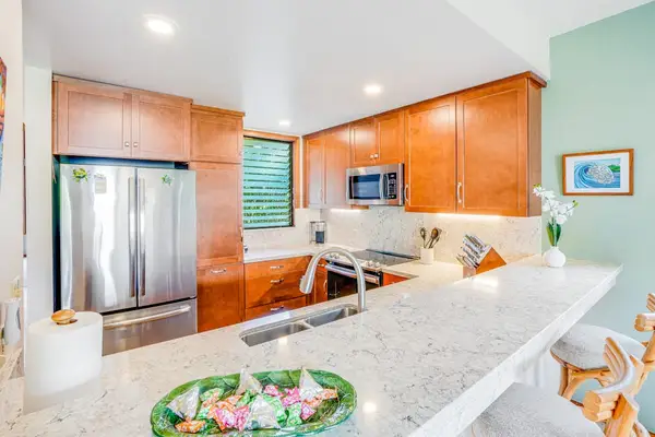 Kitchen with full-size appliances for everyday meals