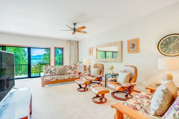 Relax indoors while gentle trade winds flow through the space