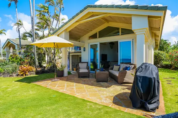 Relax outdoors surrounded by lush tropical island gardens
